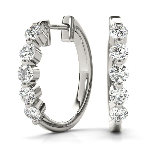 Hermance Diamond Hoop Earrings