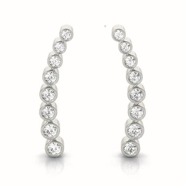 Palatine Diamond Ear Climber Earrings