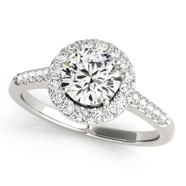 Maia Round Halo Engagement Ring