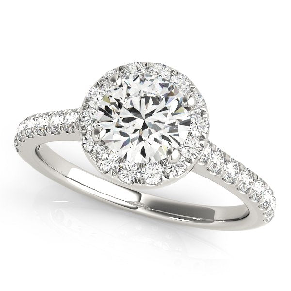 Louise Round Halo Engagement Ring