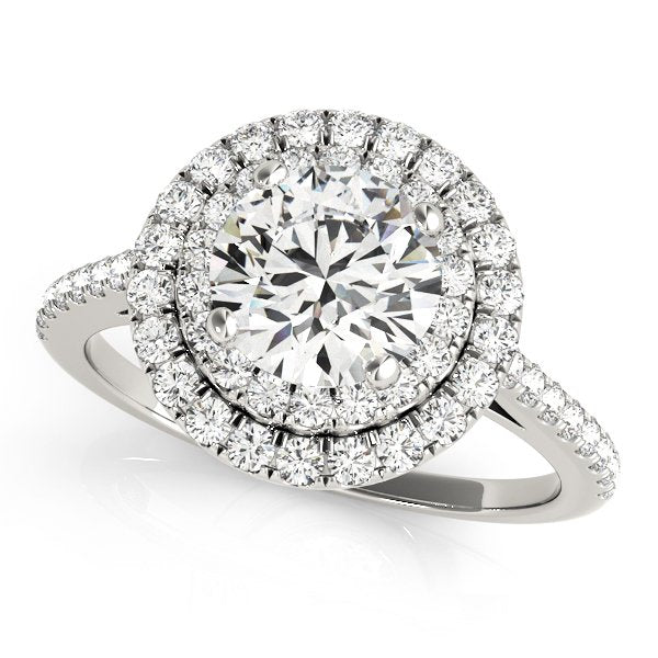 Josie Round Hidden Halo Engagement Ring