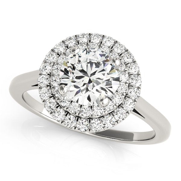 Jolie Round Halo Engagement Ring