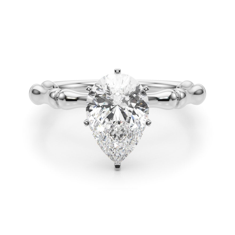 Edith Round Solitaire Engagement Ring