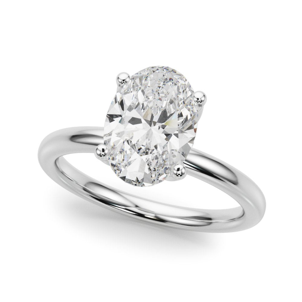 Siena Oval Hidden Halo Engagement Ring