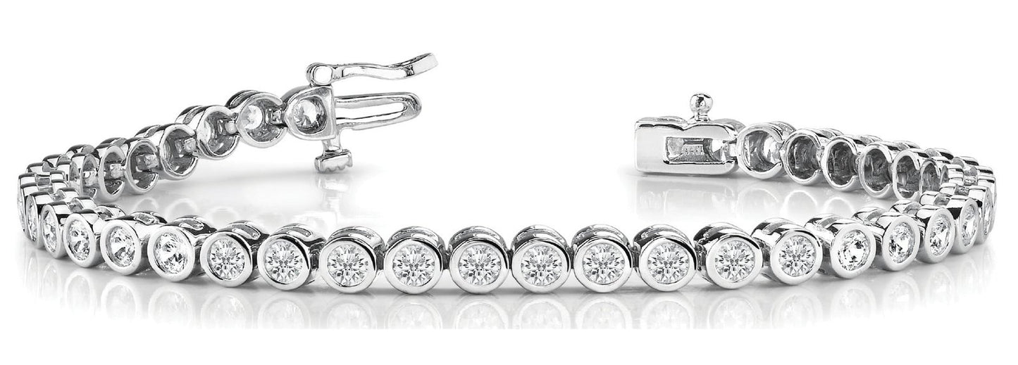 Florence Bezel-set Diamond Tennis Bracelet