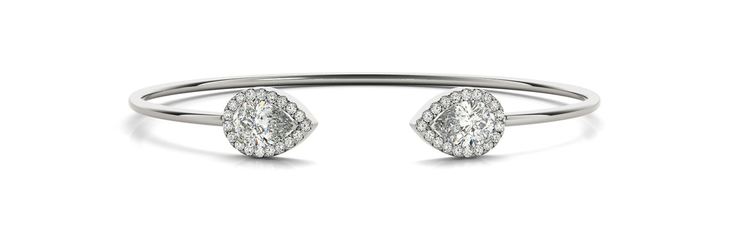 Marion Pear-shape Diamond Fashion Bangle