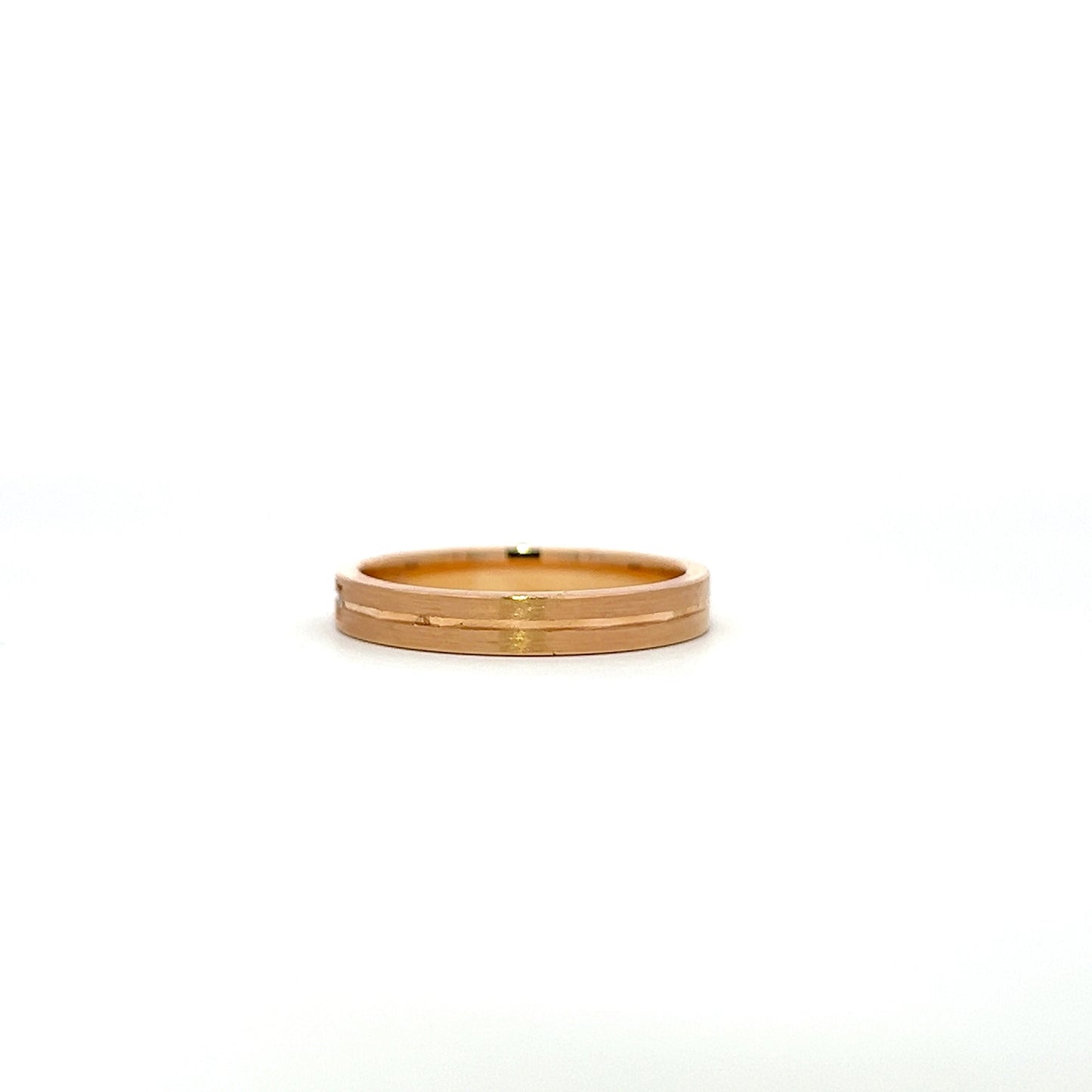 Diamond rose gold band 18K