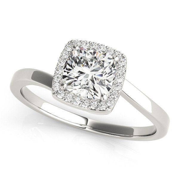 Lotte Cushion Halo Engagement Ring