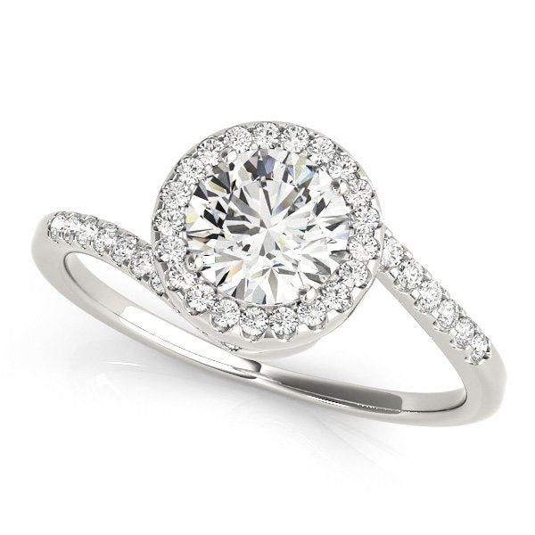 Viola Round Halo Engagement Ring