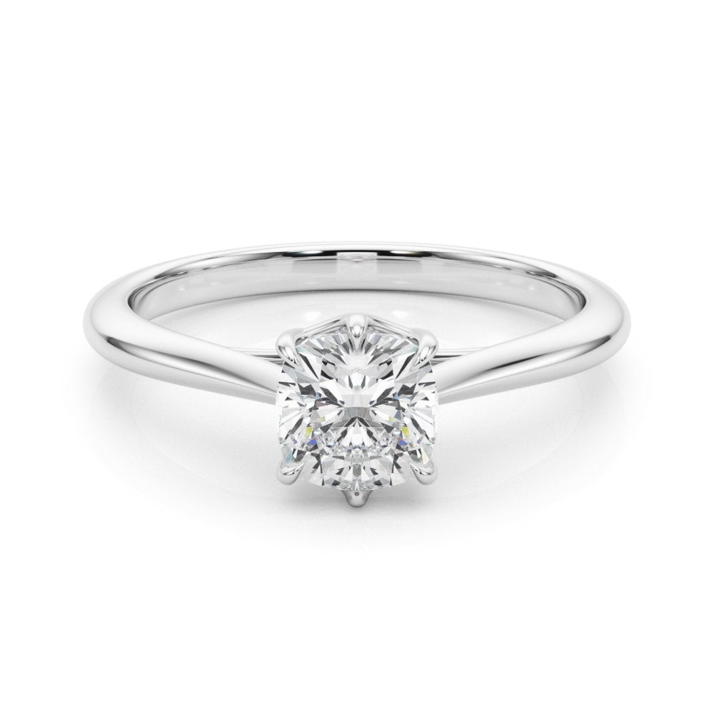 Eva Cushion Solitaire Engagement Ring