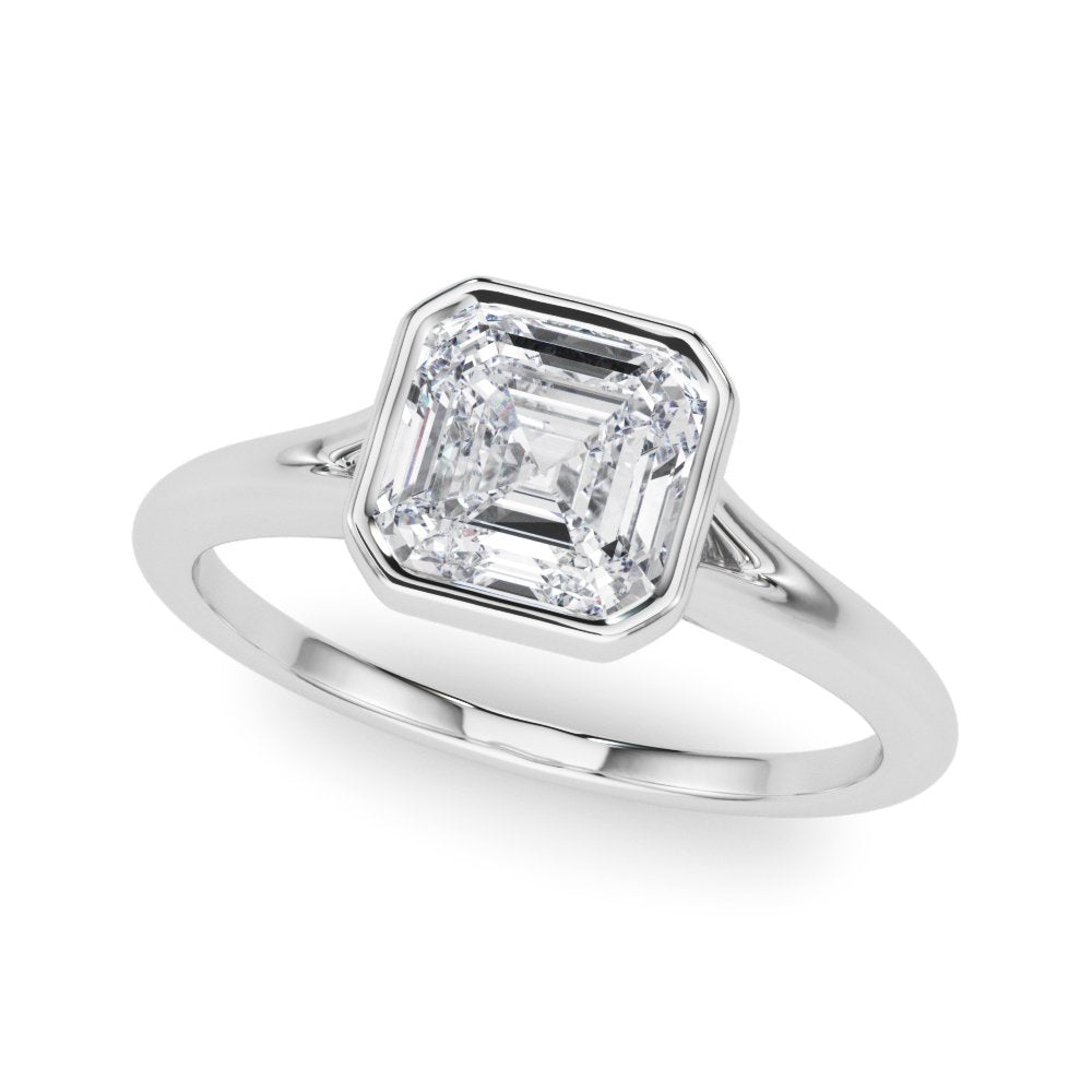 Selma Asscher Cut Solitaire Engagement Ring