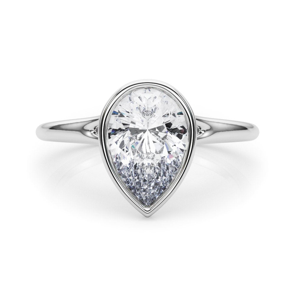 Sasha Pear Solitaire Engagement Ring
