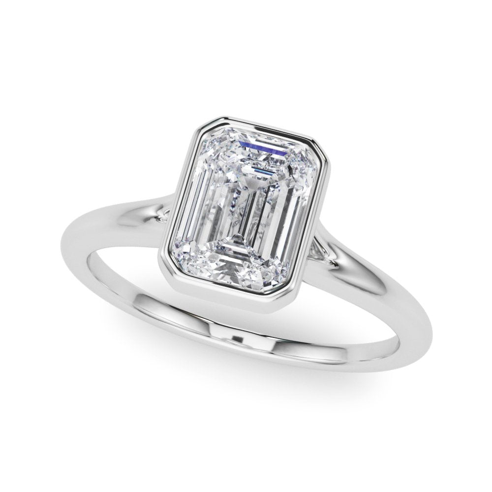 Pia Emerald Cut Solitaire Engagement Ring