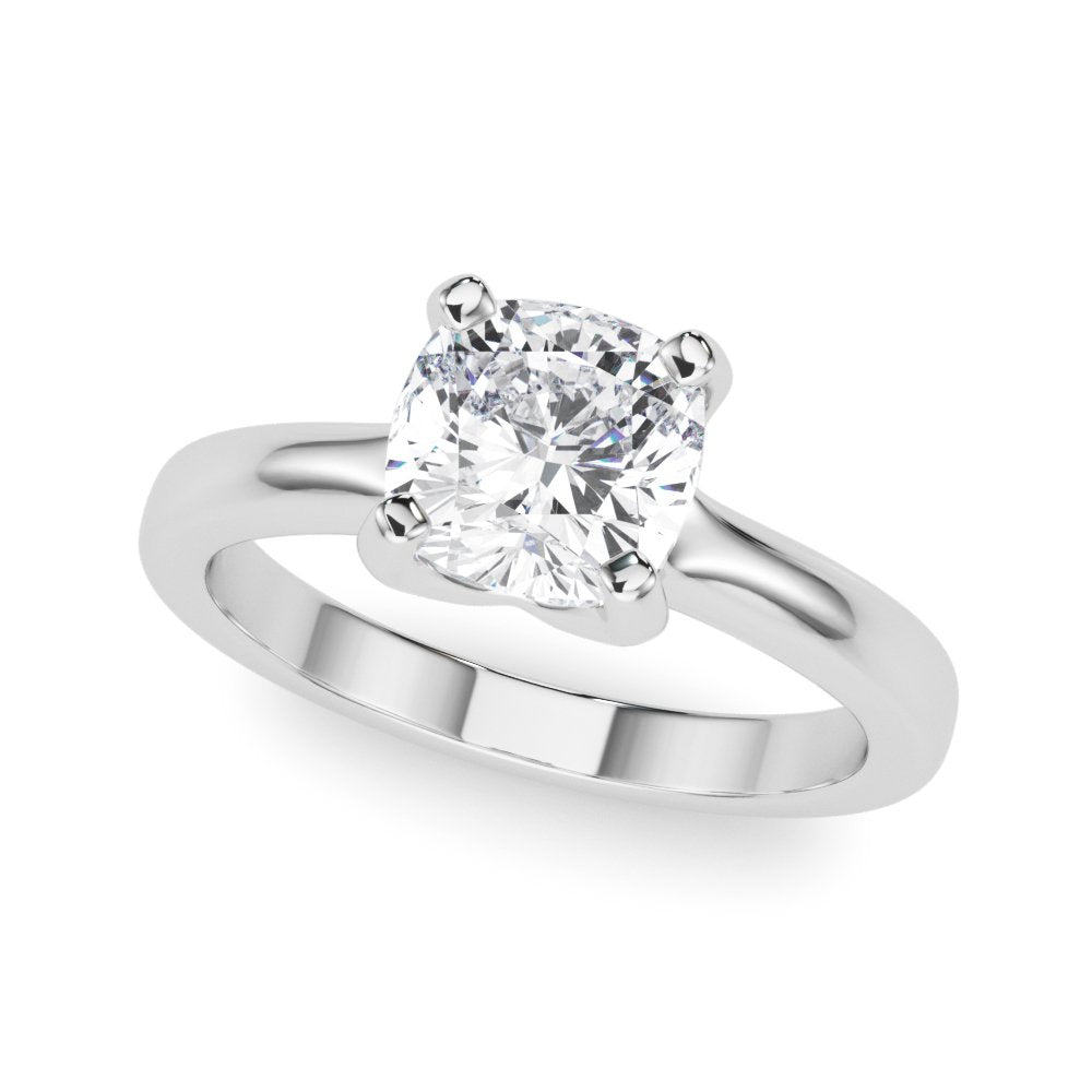 Lea Cushion Solitaire Engagement Ring