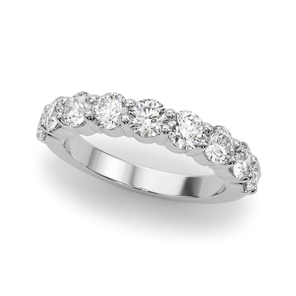 Aurore Nine-stone Prong-set Half-eternity Band