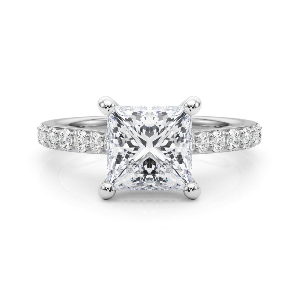 Emma Princess Hidden Halo Engagement Ring
