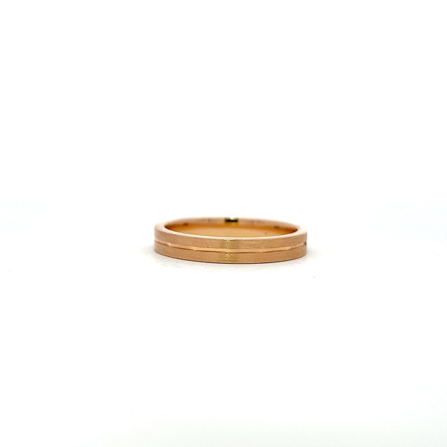 Diamond rose gold band 18K