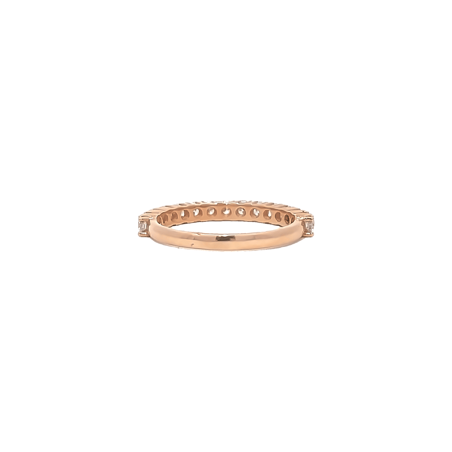 0.70ct G VS rose gold eternity ring