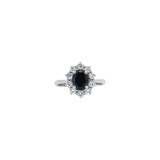 1.90ct Blue Sapphire Engagement ring