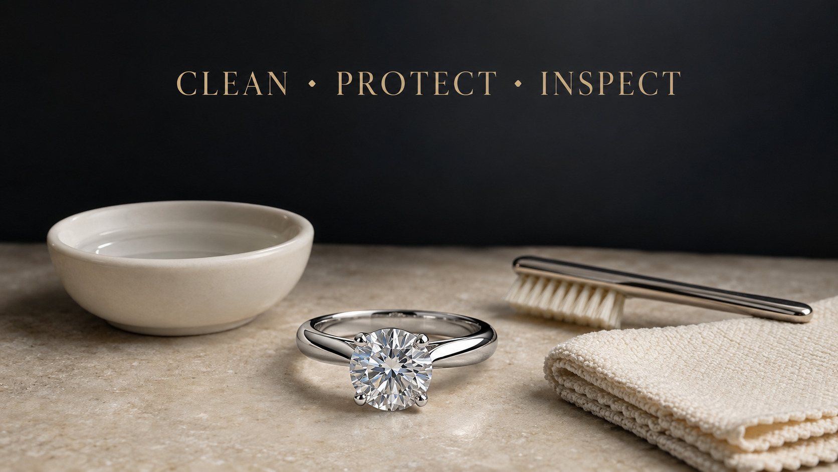 How to Clean and Care for a Diamond Engagement Ring