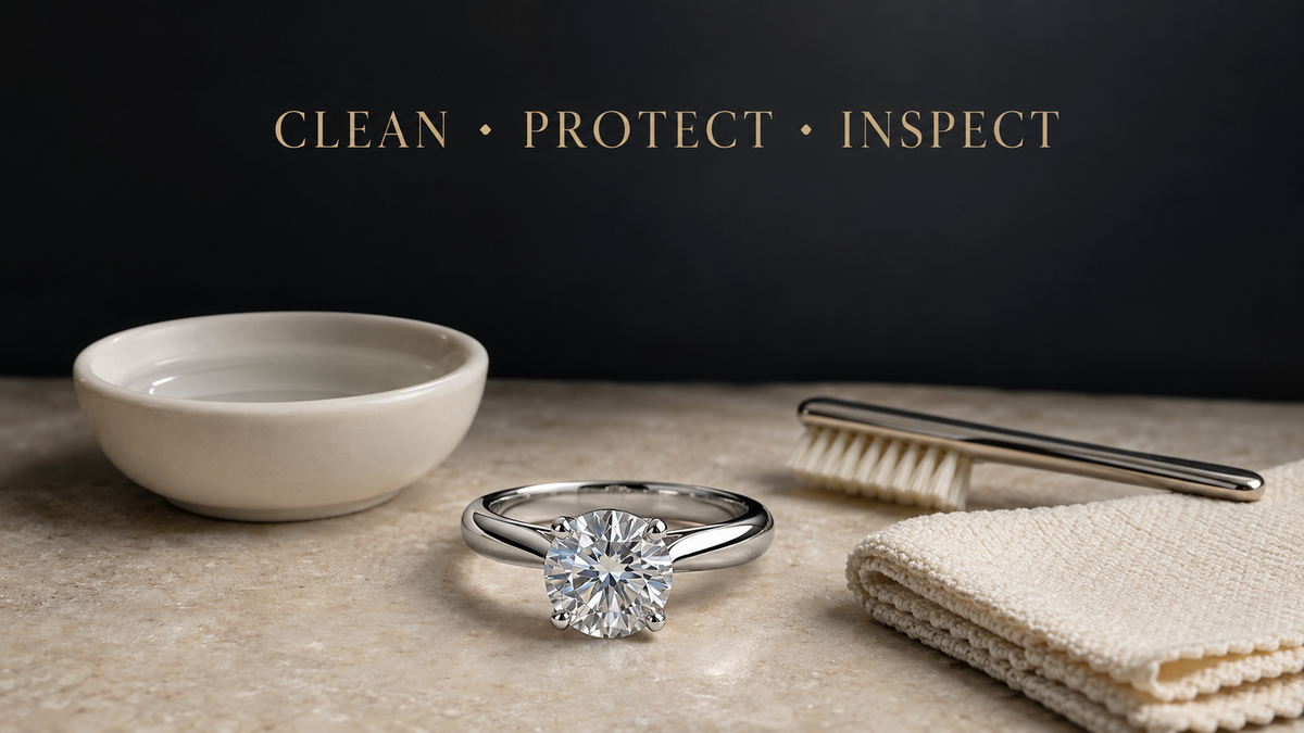 How to Clean a Diamond Engagement Ring