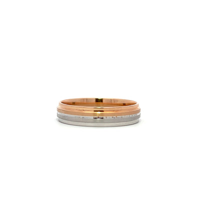 Two tone gold colour band