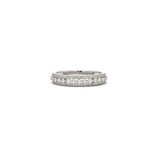 0.37ctw white gold minimalistic ring