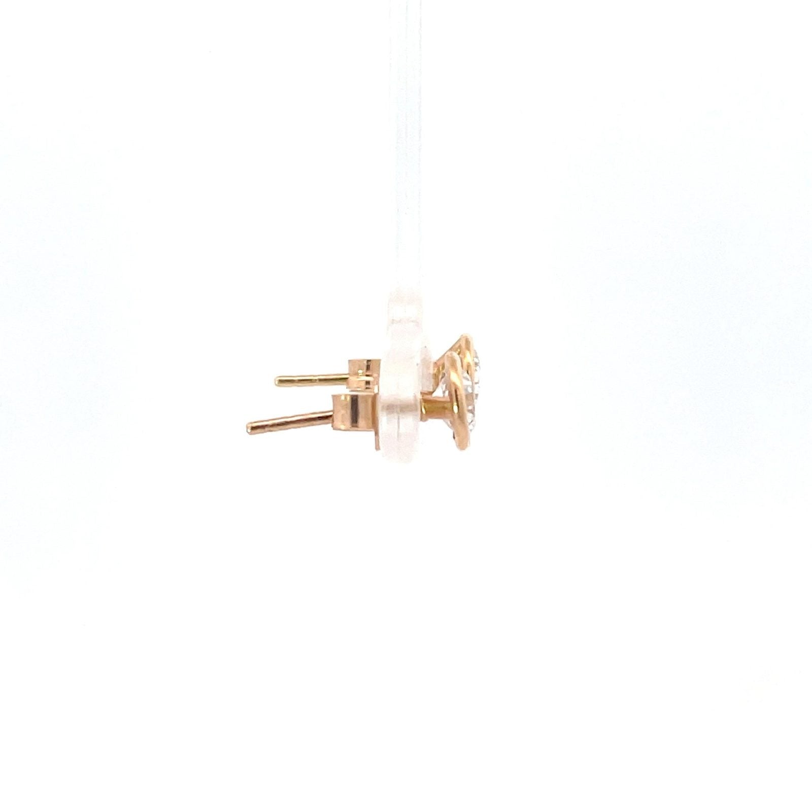 Laboratory grown diamond earrings