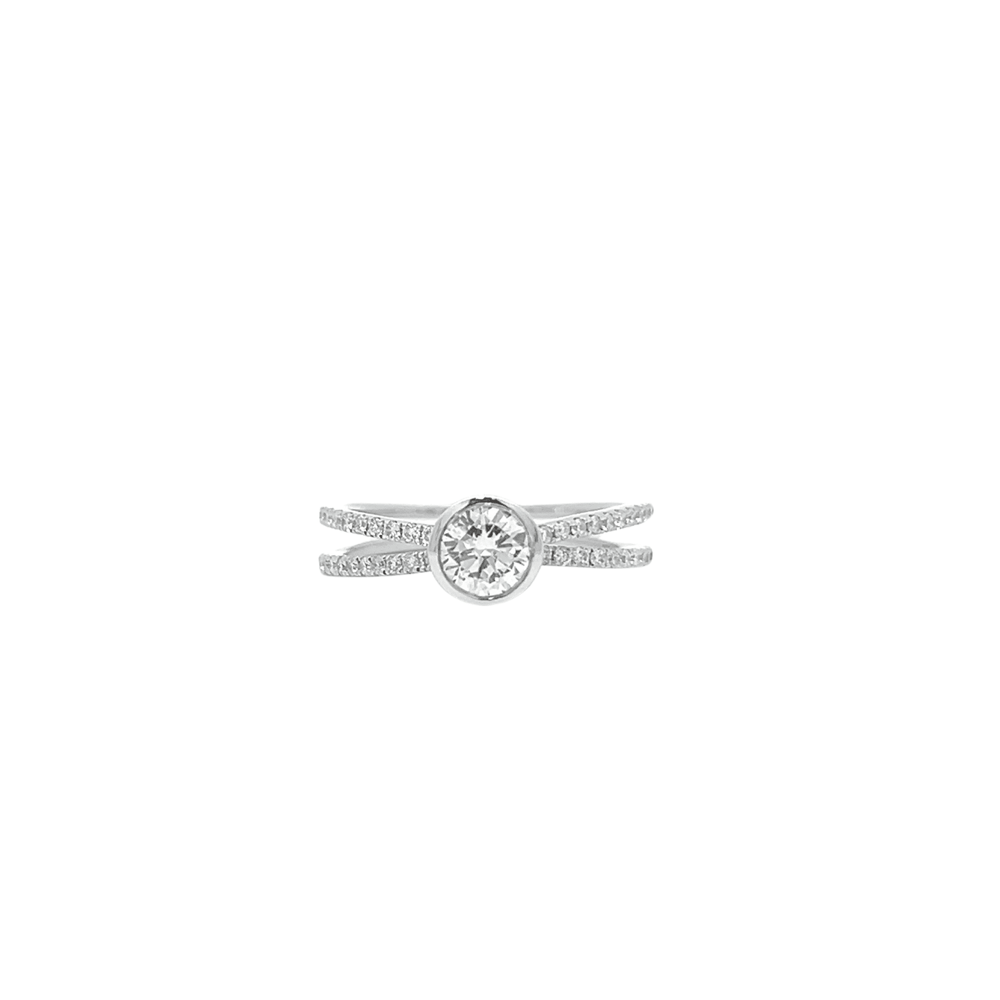 0.47ct Bezel set diamond ring