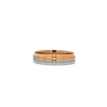 Two tone gold colour band