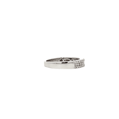 0.63ctw Diamond Eternity Ring White Gold 18K