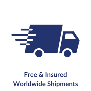 Free & Insured Worldwide Shipments