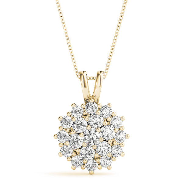 Carine Diamond Cluster Pendant