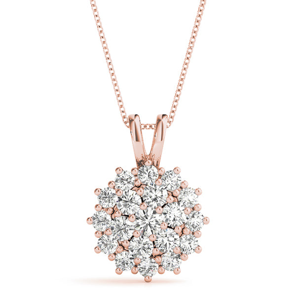 Carine Diamond Cluster Pendant