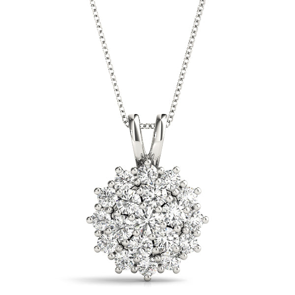 Carine Diamond Cluster Pendant