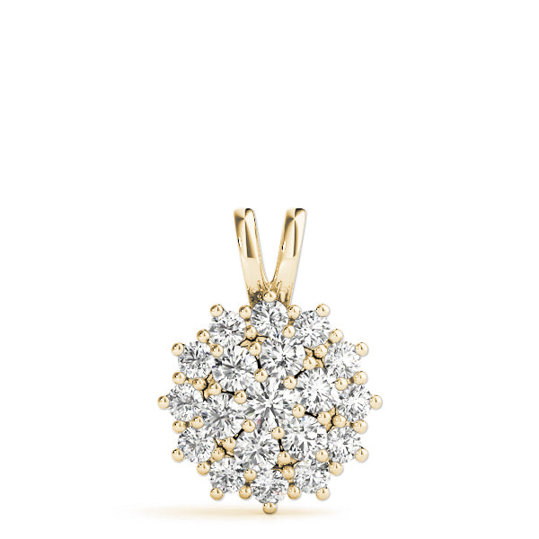 Carine Diamond Cluster Pendant