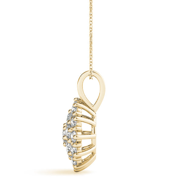 Carine Diamond Cluster Pendant
