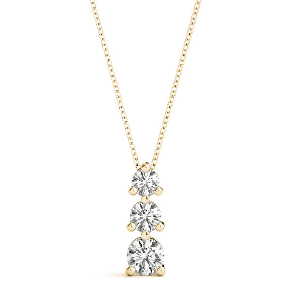 Briony Three-stone Diamond Pendant