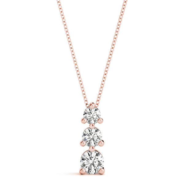 Briony Three-stone Diamond Pendant