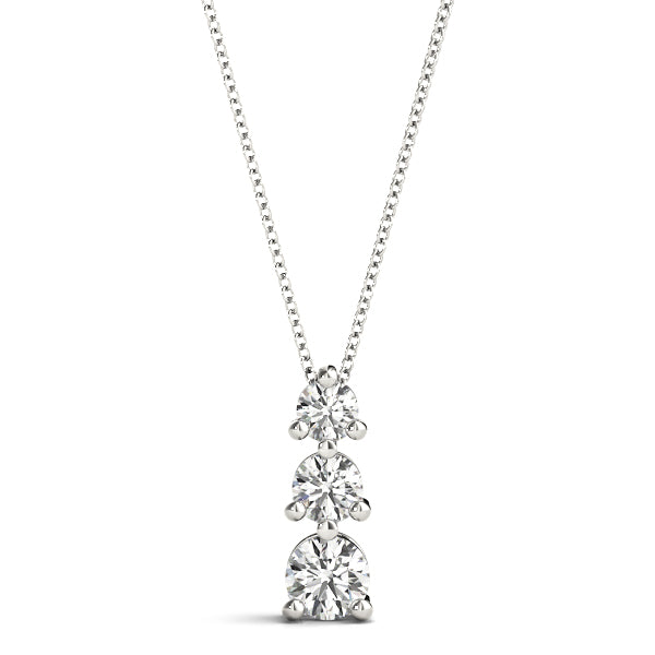 Briony Three-stone Diamond Pendant