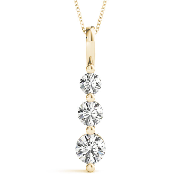 Briallen Three-stone Diamond Pendant