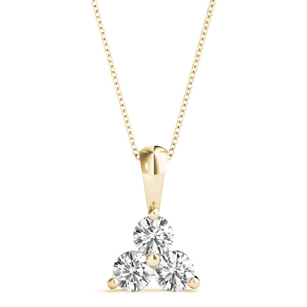 Eliane Three-stone Diamond Pendant