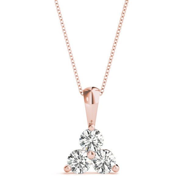 Eliane Three-stone Diamond Pendant