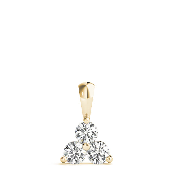 Eliane Three-stone Diamond Pendant
