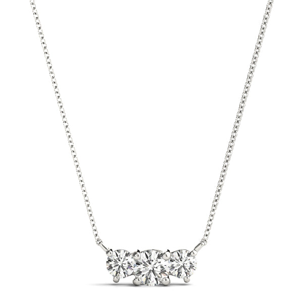 Three-Stone Diamond Pendant – 0.50 ct