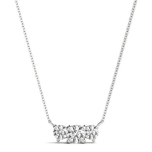 Three-Stone Diamond Pendant – 0.50 ct