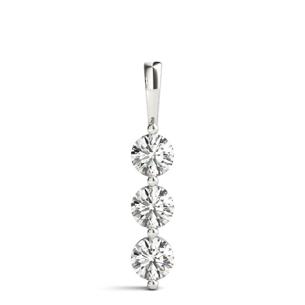 Azelie Three-stone Diamond Pendant