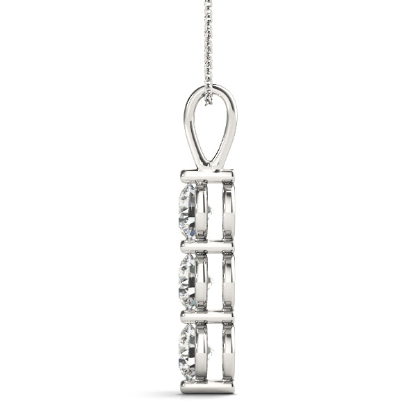 Azelie Three-stone Diamond Pendant