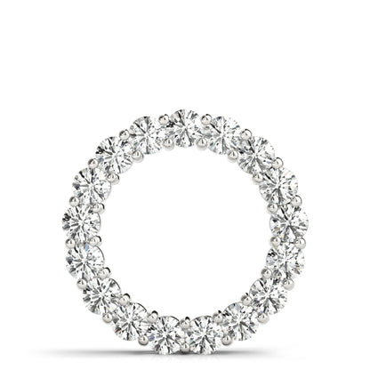 Shared-Prong Diamond Circle Pendant – 1.70 ct