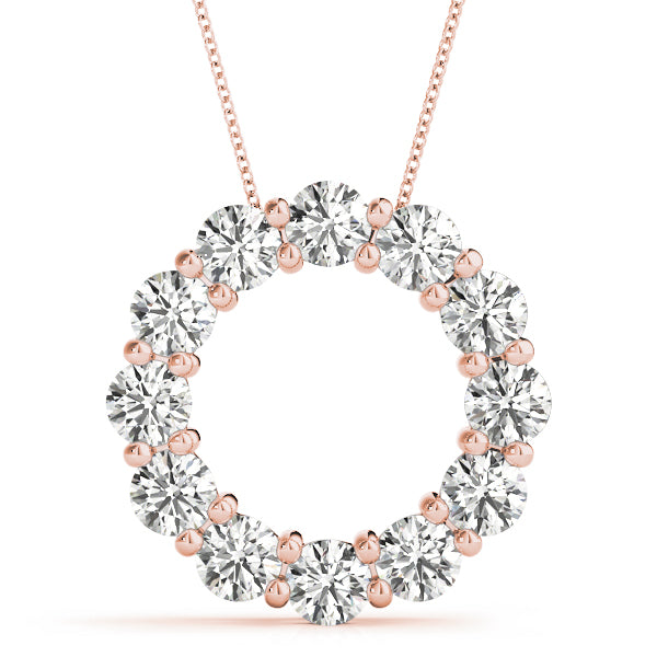 Celandine Circle Diamond Pendant